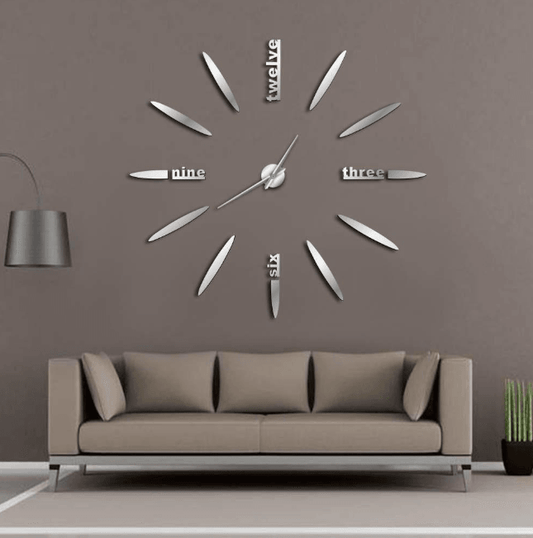 DIY wall clock living room bedroom creative 3D stereo mute home decoration wall clock