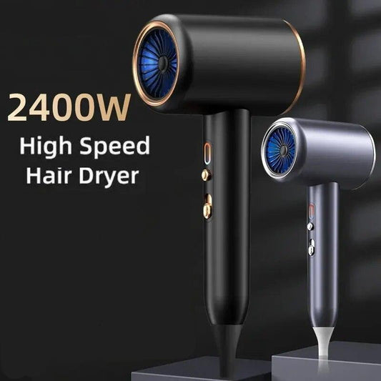 2400W Professional High-Speed Hair Dryer with Negative Ion Technology and Ultra Quiet Design