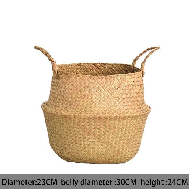 Versatile Wicker Seagrass Planter and Storage Basket